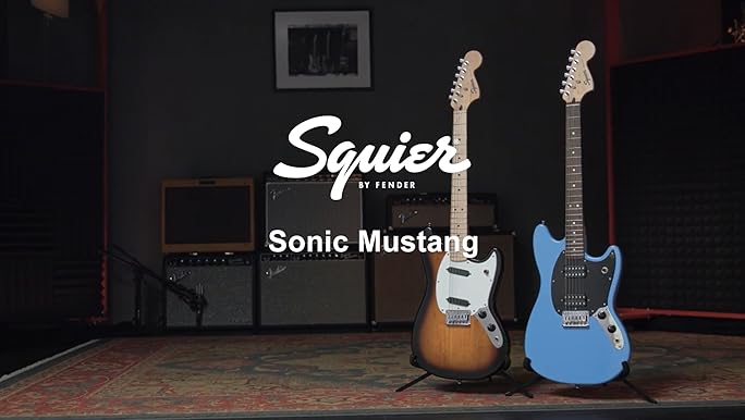 Amazon.com: Fender Squier Sonic Mustang, Maple Fingerboard